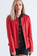 Lopez Women's Leather Jacket | Derimod Lopez Women's Leather Jacket | Derimod