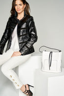 Celine Women's Leather Jacket | Derimod Celine Women's Leather Jacket | Derimod