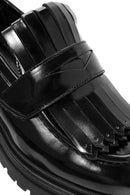 ACBC x Derimod Kadın Siyah Kalın Tabanlı Maskülen Loafer | Derimod ACBC x Derimod Kadın Siyah Kalın Tabanlı Maskülen Loafer | Derimod