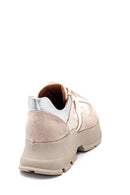 Women's Leather Suede Detail Sneaker | Derimod Women's Leather Suede Detail Sneaker | Derimod