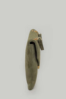 Suede Green Women's Leather Crossbody Bag | Derimod Suede Green Women's Leather Crossbody Bag | Derimod