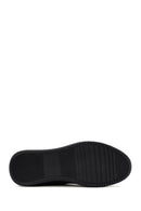 Erkek Siyah Bağcıklı Deri Sneaker | Derimod Erkek Siyah Bağcıklı Deri Sneaker | Derimod