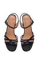 Women's Black Ankle Buckle Thick Heel Sandals | Derimod Women's Black Ankle Buckle Thick Heel Sandals | Derimod
