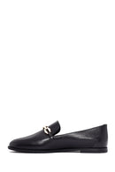 Women's Black Buckle Leather Loafer | Derimod Women's Black Buckle Leather Loafer | Derimod