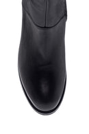 Women's Leather Zippered Heeled Boots | Derimod Women's Leather Zippered Heeled Boots | Derimod