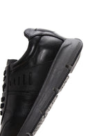 Men's Black Leather Casual Sneaker | Derimod Men's Black Leather Casual Sneaker | Derimod