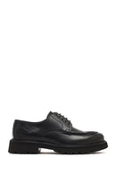 Men's Black Lace-Up Thick-Soled Leather Casual Shoe | Derimod Men's Black Lace-Up Thick-Soled Leather Casual Shoe | Derimod