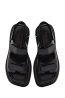 Women's Black Strappy Leather Sandals | Derimod Women's Black Strappy Leather Sandals | Derimod