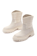 Women's Beige Thick Soled Casual Boots | Derimod Women's Beige Thick Soled Casual Boots | Derimod