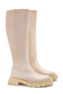 Women's Leather High Sole Boots | Derimod Women's Leather High Sole Boots | Derimod