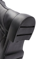 Men's Black Zippered Leather Casual Boots | Derimod Men's Black Zippered Leather Casual Boots | Derimod
