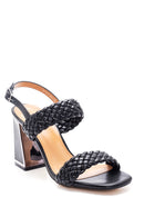 Women's Black Thick Heeled Sandals | Derimod Women's Black Thick Heeled Sandals | Derimod