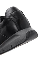 Men's Black Leather Casual Sneaker | Derimod Men's Black Leather Casual Sneaker | Derimod