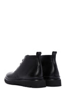 Men's Black Leather Casual Boots | Derimod Men's Black Leather Casual Boots | Derimod