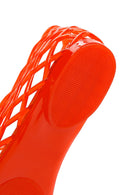 Women's Red Jelly Ballerina | Derimod Women's Red Jelly Ballerina | Derimod