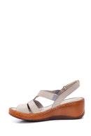 Women's Leather Comfort Wedge Heel Sandals | Derimod Women's Leather Comfort Wedge Heel Sandals | Derimod