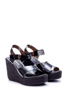 Women's Transparent Strappy Wedge Heeled Sandals | Derimod Women's Transparent Strappy Wedge Heeled Sandals | Derimod