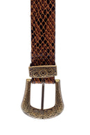 Women's Snakeskin Patterned Belt | Derimod Women's Snakeskin Patterned Belt | Derimod