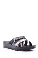 Women's Zebra Detailed Slippers | Derimod Women's Zebra Detailed Slippers | Derimod