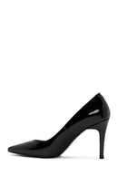 Women's Black High Thin Heel Patent Leather Stiletto | Derimod Women's Black High Thin Heel Patent Leather Stiletto | Derimod