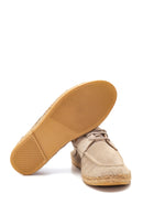 Men's Beige Suede Leather Espadrille | Derimod Men's Beige Suede Leather Espadrille | Derimod