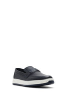 Erkek Lacivert Deri Loafer | Derimod Erkek Lacivert Deri Loafer | Derimod