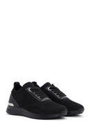 Derimod Zero Women's Black Lace-up Sneaker | Derimod Derimod Zero Women's Black Lace-up Sneaker | Derimod