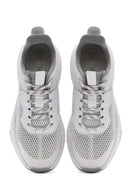 Kadın Beyaz Bağcıklı Kalın Tabanlı Kumaş Sneaker | Derimod Kadın Beyaz Bağcıklı Kalın Tabanlı Kumaş Sneaker | Derimod