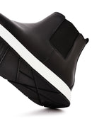 Men's Black Leather Chelsea Sport Boot | Derimod Men's Black Leather Chelsea Sport Boot | Derimod