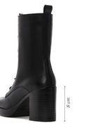 Women's Black Leather Heeled Boots | Derimod Women's Black Leather Heeled Boots | Derimod