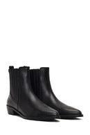 Women's Black Leather Chelsea Boot | Derimod Women's Black Leather Chelsea Boot | Derimod