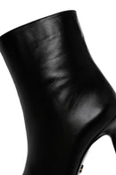 Women's Black Thin Heeled Leather Boots | Derimod Women's Black Thin Heeled Leather Boots | Derimod