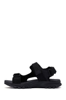 Men's Black Fabric Sandals | Derimod Men's Black Fabric Sandals | Derimod