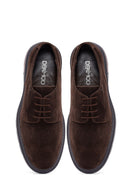 Men's Brown Lace-Up Thick-Soled Suede Leather Casual Shoes | Derimod Men's Brown Lace-Up Thick-Soled Suede Leather Casual Shoes | Derimod