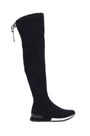 Women's Stretch Suede Boots | Derimod Women's Stretch Suede Boots | Derimod