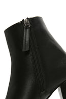 Women's Black Zippered Heeled Boots | Derimod Women's Black Zippered Heeled Boots | Derimod