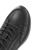 Men's Black Lace-Up Nubuck Leather Sneakers | Derimod Men's Black Lace-Up Nubuck Leather Sneakers | Derimod