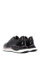 Erkek Siyah Bağcıklı Deri Sneaker | Derimod Erkek Siyah Bağcıklı Deri Sneaker | Derimod