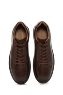 Men's Brown Leather Thick Sole Sneaker | Derimod Men's Brown Leather Thick Sole Sneaker | Derimod