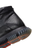 Men's Black Leather Zippered Casual Boots | Derimod Men's Black Leather Zippered Casual Boots | Derimod