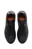 Women's Black Leather Sneaker | Derimod Women's Black Leather Sneaker | Derimod