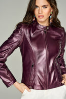 Malibuna Women's Leather Jacket | Derimod Malibuna Women's Leather Jacket | Derimod