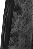 Luisa Women's Black Leather Jacket | Derimod Luisa Women's Black Leather Jacket | Derimod