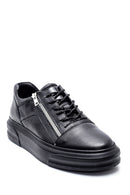 Erkek Deri Fermuar Detaylı Sneaker | Derimod Erkek Deri Fermuar Detaylı Sneaker | Derimod