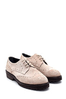 Women's Suede Leather Oxford Shoes | Derimod Women's Suede Leather Oxford Shoes | Derimod
