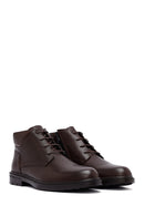 Men's Brown Zippered Leather Boat | Derimod Men's Brown Zippered Leather Boat | Derimod