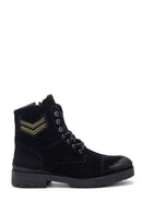 Men's Embroidered Suede Boots | Derimod Men's Embroidered Suede Boots | Derimod