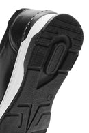 Kadın Siyah Bağcıklı Deri Sneaker | Derimod Kadın Siyah Bağcıklı Deri Sneaker | Derimod