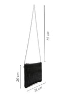 Women's Black Long Chain Strap Clutch Bag | Derimod Women's Black Long Chain Strap Clutch Bag | Derimod