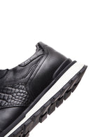 Men's Black Leather Sneaker | Derimod Men's Black Leather Sneaker | Derimod